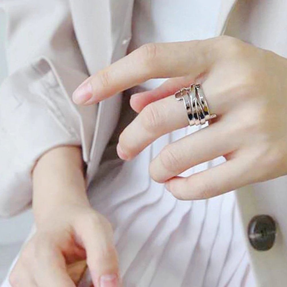 NEW 925 Sterling Silver Infinity Adjustable Ring - Picture 4 of 5